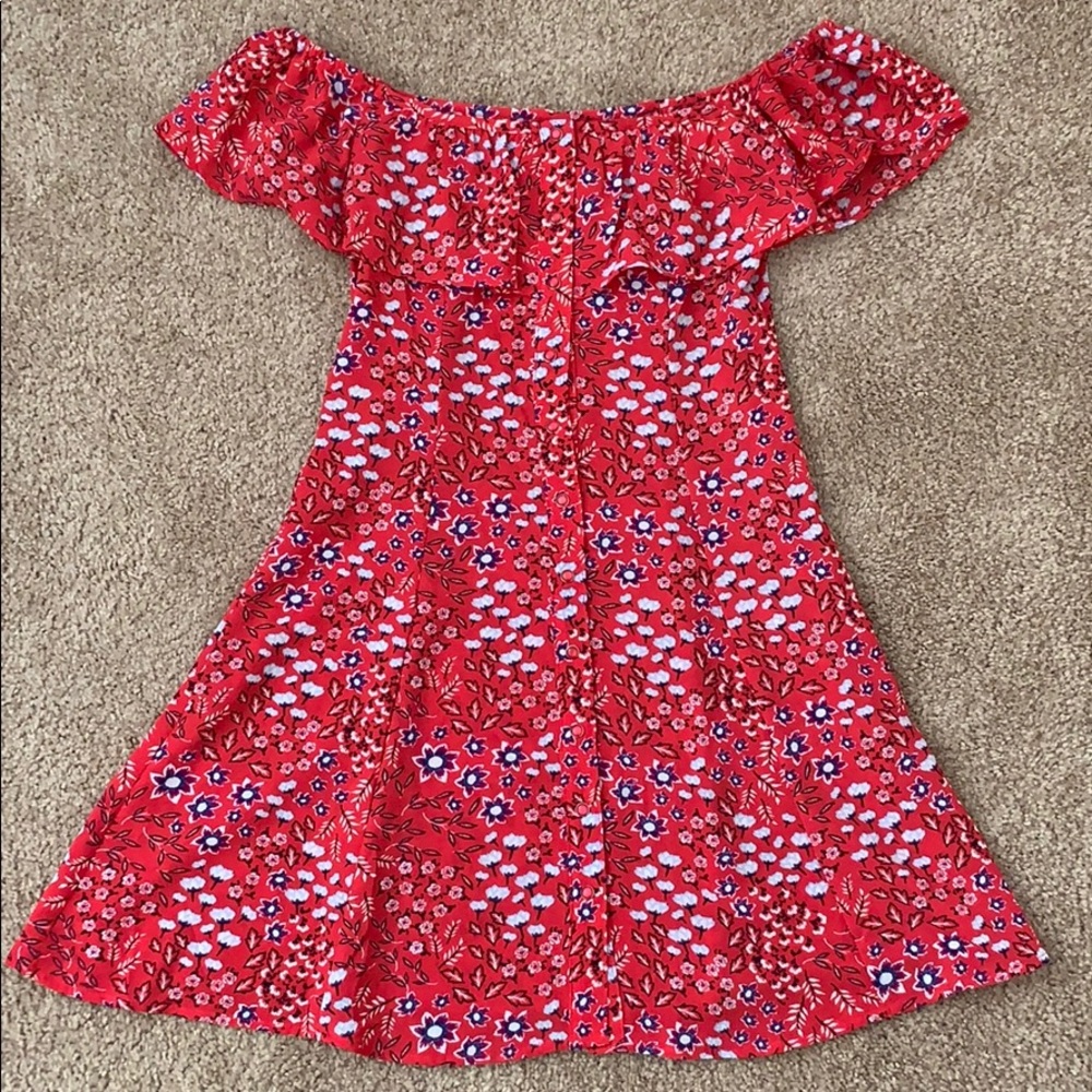 Floral Off The Shoulder Dress